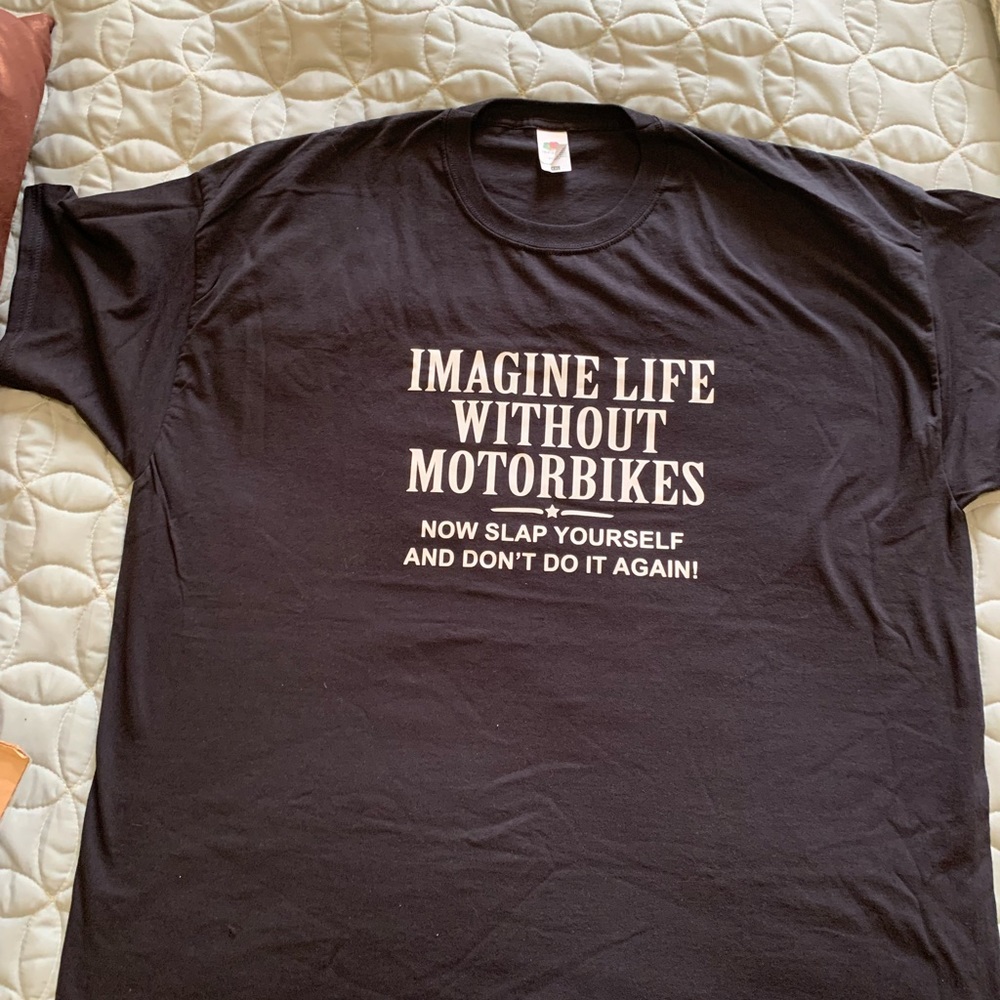 Novelty Motorcycle Shirt XXL NWOT